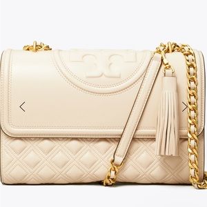 Tori Burch Fleming bag in color “New cream” aka winter white